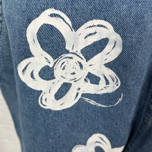 The Ragged Priest Flower Print Shortalls Sz.28 NWT - Picture 11 of 15